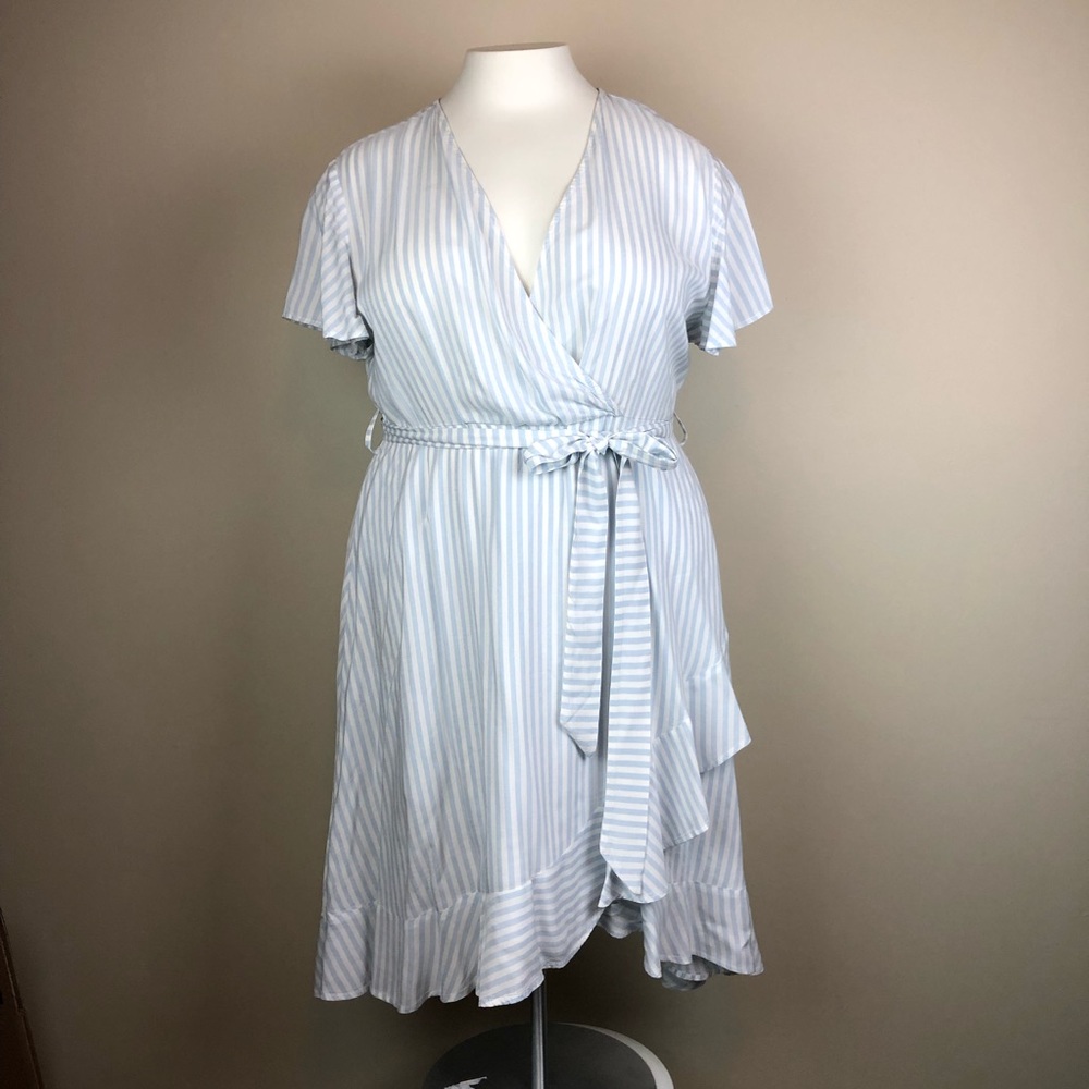 Torrid striped challis dress